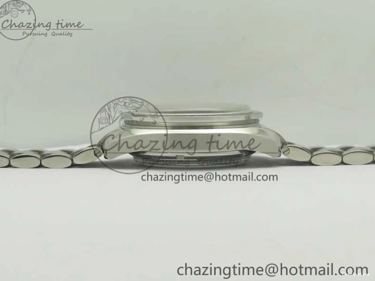 0114 Speedmaster Moonwatch OMF 1:1 Best Edition Black Dial Orange Hand on SS Bracelet A Timeless 8044